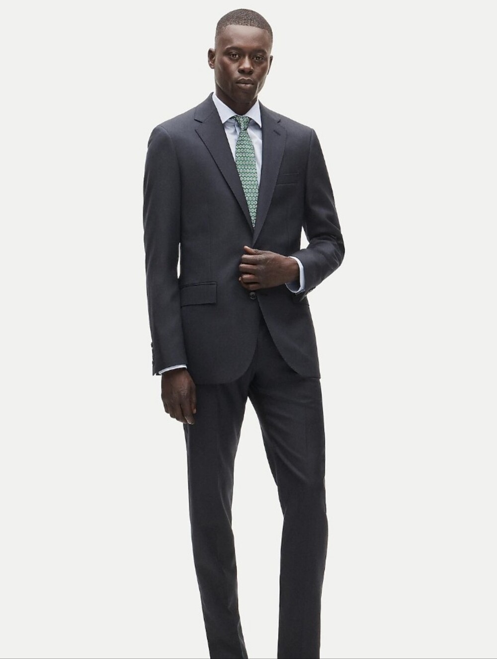 J Crew Ludlow Slim-fit suit jacket in Italian wool $550 Retail Size 34S Black